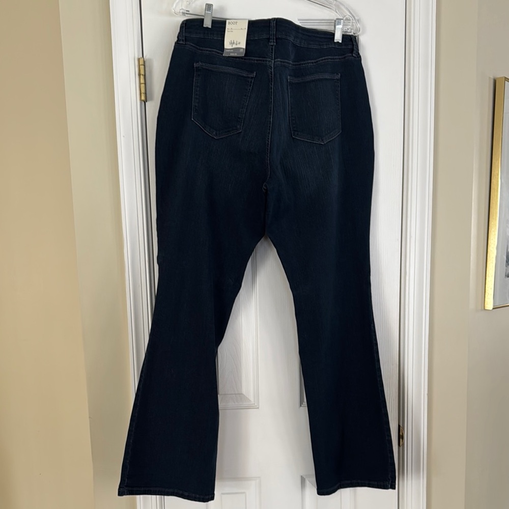 Style & Co. Blue Flare Wide Leg Jeans